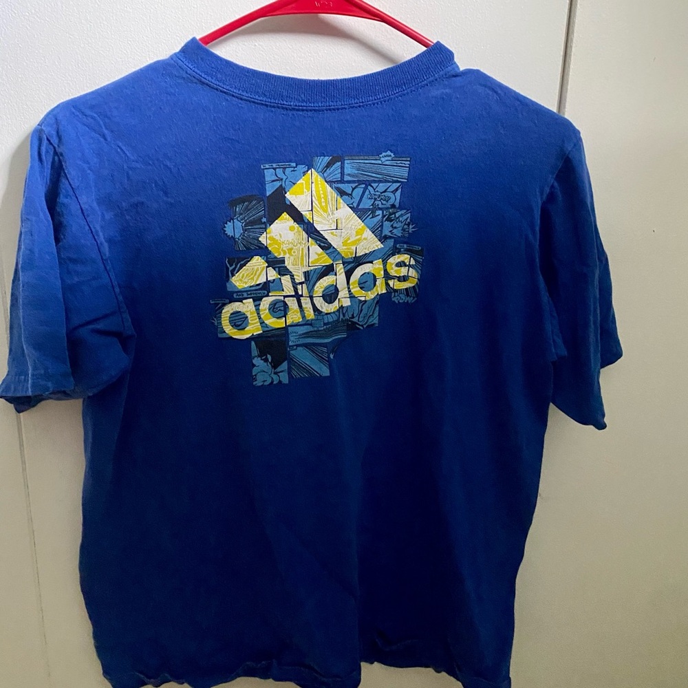 Big Boys Blue Medium Adidas Shirt